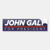 John Galt voor President Bumpersticker (Voorkant)