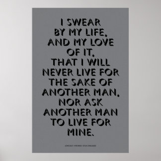 John Galt's Pledge Poster