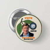 John Garameni Pin 2010 Ronde Button 5,7 Cm (Voorkant /achterkant)