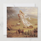 John Gast - American Progress Feestdagenkaart (Voorkant)