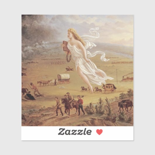 John Gast - American Progress Sticker (Vel)