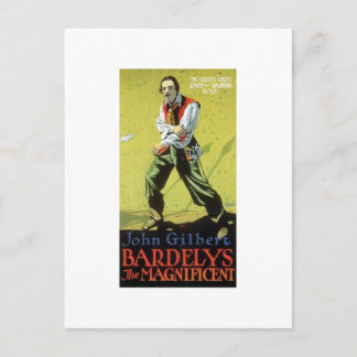 John Gilbert in Bardelys over de mok van de Magnif Briefkaart