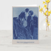 John Gilbert Renee Adoree 1928 productiefoto Kaart (Gele Bloem)