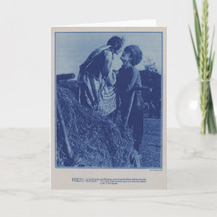 John Gilbert Renee Adoree 1928 productiefoto Kaart