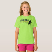 John Gill Eagle Girls Jersey V-Neck T-shirt (Voorkant volledig)