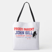 John Gill Eagle Proud Parent Large Shoulder Tote Bag (Achterkant)