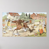 John Gilpin maakt door het dorp Poster (Voorkant)