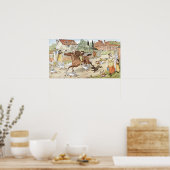 John Gilpin maakt door het dorp Poster (Keuken)