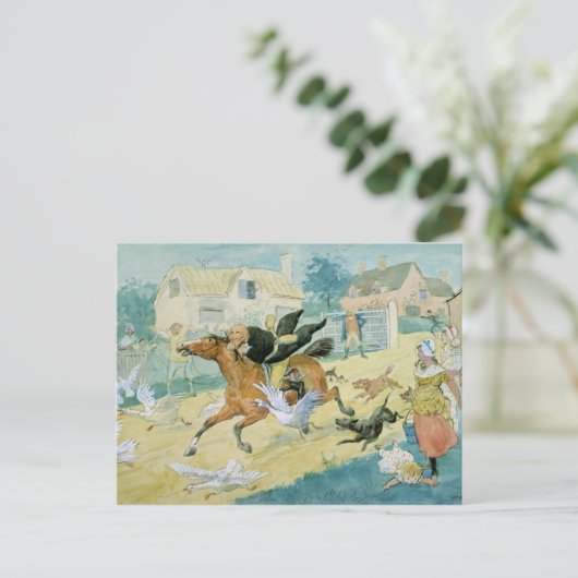 John Gilpin naar Edmonton Briefkaart (Staand voorkant)