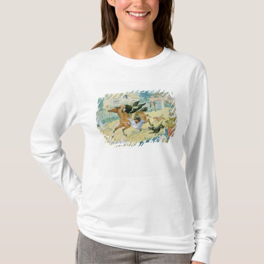 John Gilpin naar Edmonton T-shirt (Voorkant)