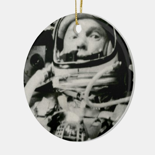 John Glenn & Firendship 7 - Zie beide kanten Keramisch Ornament (Links)