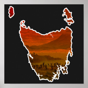 John Glover Van Diemen's Land Tasmania Aborigina Poster