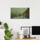 John Grimshaw - Verzending op de Clyde, 1881 Poster (Thuiskantoor)