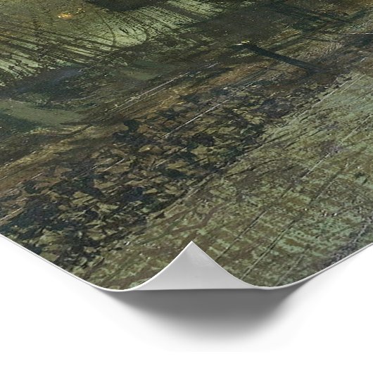 John Grimshaw - Verzending op de Clyde, 1881 Poster (Hoek)