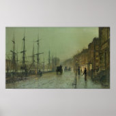 John Grimshaw - Verzending op de Clyde, 1881 Poster (Voorkant)