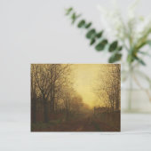 John Grimshaw-Wimbledon Park, herfst na gloed Briefkaart (Staand voorkant)