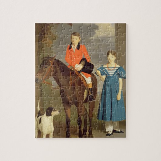 John Gubbins Newton en zijn zuster Mary, 1832-33 ( Legpuzzel (Verticaal)