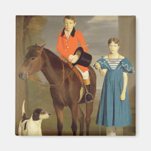 John Gubbins Newton en zijn zuster Mary, 1832-33 ( Magneet