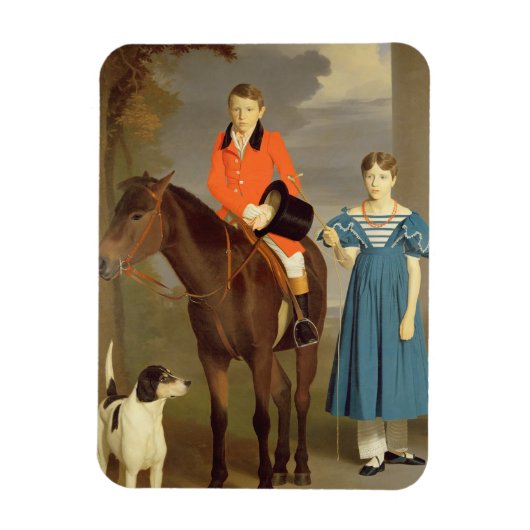 John Gubbins Newton en zijn zuster Mary, 1832-33 ( Magneet (Verticaal)