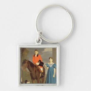 John Gubbins Newton en zijn zuster Mary, 1832-33 ( Sleutelhanger