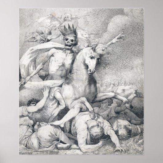 John Hamilton Mortimer Death on a Bleek Horse Poster (Voorkant)