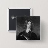 John Hampden Vierkante Button 5,1 Cm (Voorkant /achterkant)