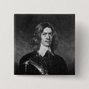 John Hampden Vierkante Button 5,1 Cm