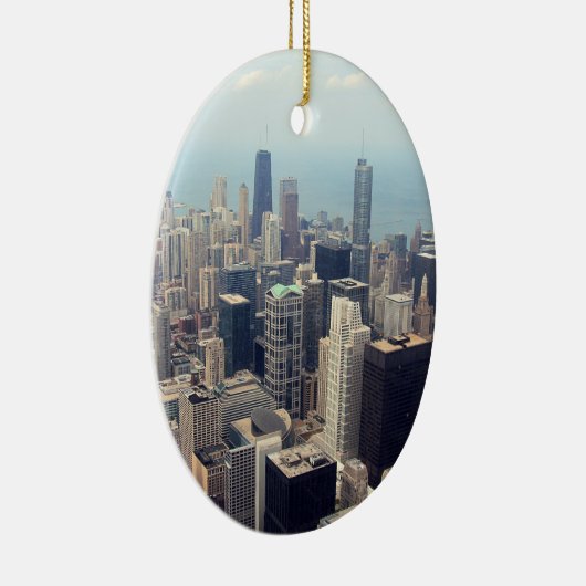 John Hancock Center en Trump Tower, Chicago Keramisch Ornament (Rechts)