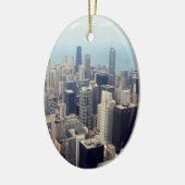 John Hancock Center en Trump Tower, Chicago Keramisch Ornament (Links)