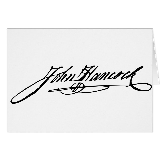 John Hancock Signature (Voorkant Horizontaal)