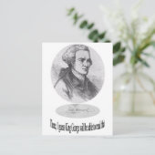 John Hancock, Signature and Quote Briefkaart (Staand voorkant)