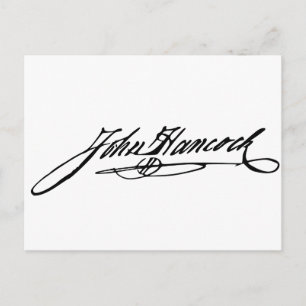 John Hancock Signature Briefkaart