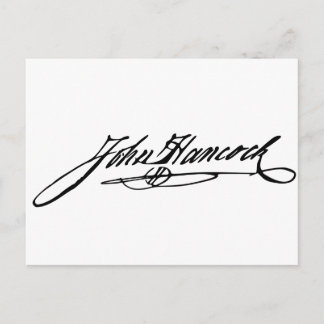 John Hancock Signature Briefkaart