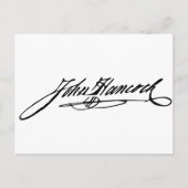 John Hancock Signature Briefkaart (Voorkant)