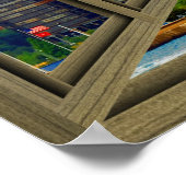 John Hancock Skyline 6 Pane Open Window Poster (Hoek)