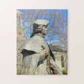 John Hancock-standbeeld in Quincy Massachusetts Legpuzzel (Verticaal)