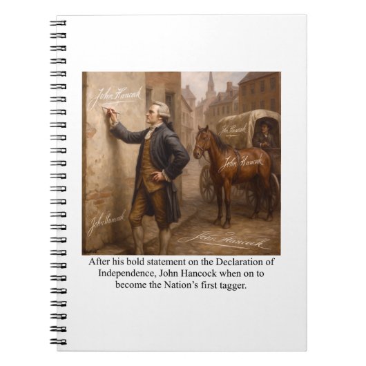 John Hancock Tagger Notitieboek (Voorkant)
