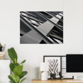 John Hancock Tower - Cross Bracing Poster (Thuiskantoor)