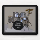 John, Happy Birthday, Drums Muismat (Voorkant)