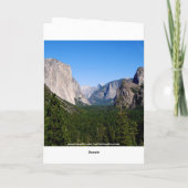 John Happy Birthday in het Yosemite National Park Kaart (Achterkant)