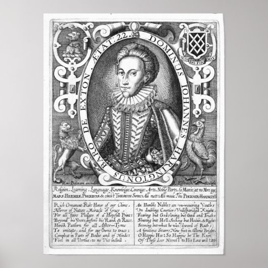 John Harington, 2e Baron Harington van Exton Poster (Voorkant)