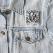 John Harington, 2e Baron Harington van Exton Vierkante Button 5,1 Cm (In situ)