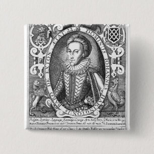 John Harington, 2e Baron Harington van Exton Vierkante Button 5,1 Cm