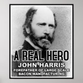 John Harris Bacon Held Grappige Poster (Voorkant)