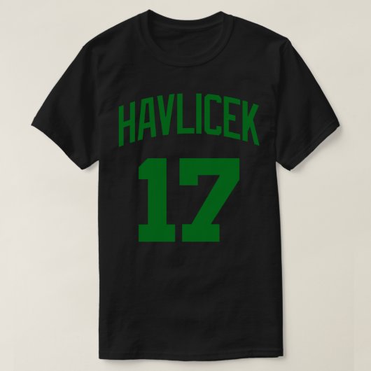 John Havlicek Jersey White T-shirt (Design voorkant)