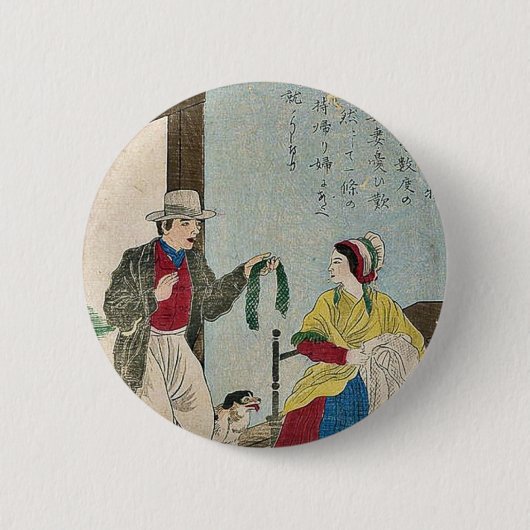 John Heathcoat, uitvinder van de breimachine Ronde Button 5,7 Cm (Voorkant)