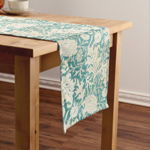 John Henry Dearle Aqua bloemenmotief Lange Tafelloper