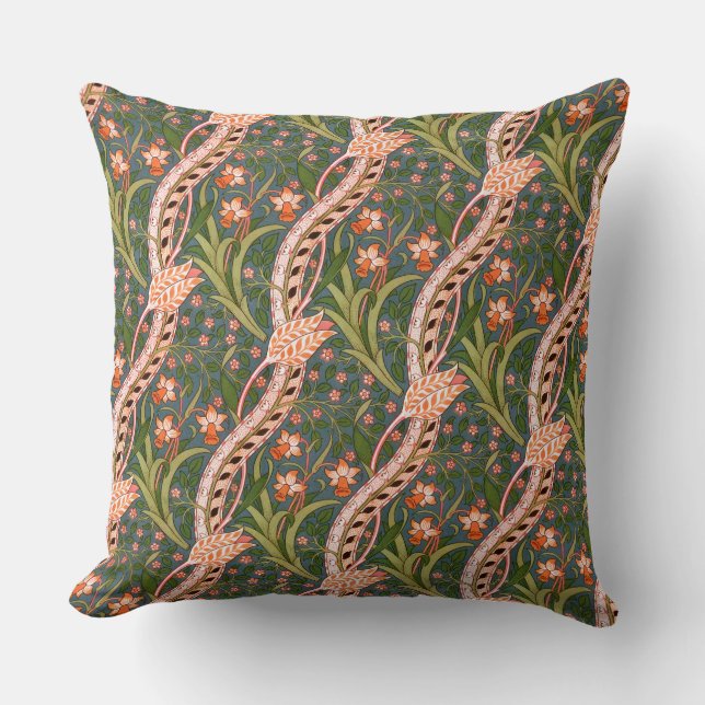 John Henry Dearle Daffodil Chintz Original Kussen (Voorkant)