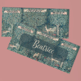  John Henry Dearle Groene Naam Bladwijzer Feestdagenkaart