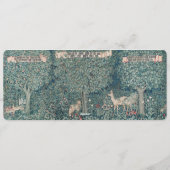  John Henry Dearle Groene Naam Bladwijzer Feestdagenkaart (Achterkant)